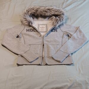 Y2K Hollister fur hoodie
